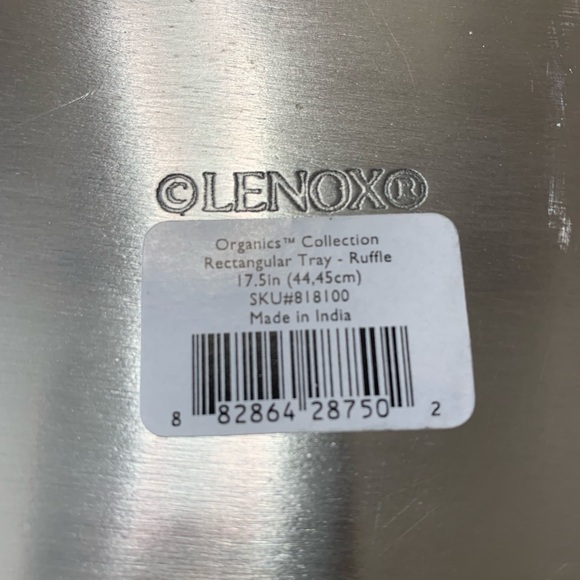 LENOX | Organics Collection | Ruffle Rectangular Tray - Picture 7 of 9